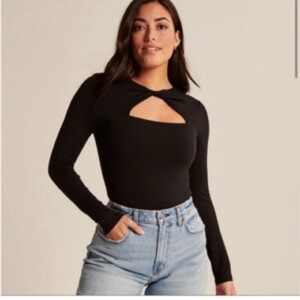 Abercrombie | Long Sleeve Cut Out Bodysuit